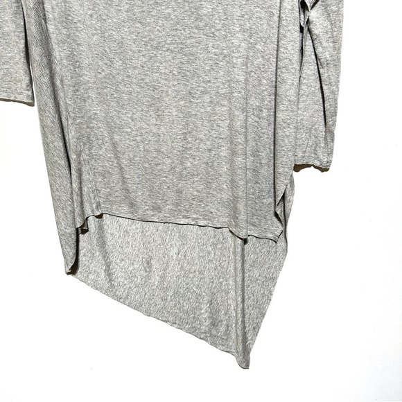 FREE PEOPLE Grapevine Tunic Split Side Long Sleeve Ribbed Knit Top Grey Size M - Picture 9 of 15